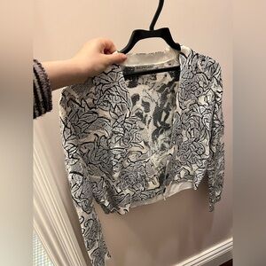 Balenciaga Monochrome Patterned Top